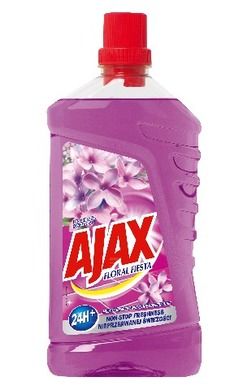 Ajax, Floral fiesta, płyn uniwersalny, fioletowy, zapach bzu, 1000 ml
