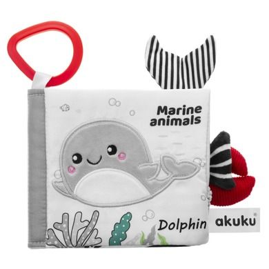 Akuku, książeczka sensoryczna, zwierzęta morskie