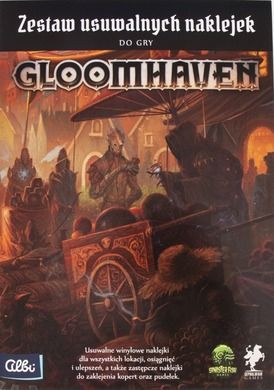 Albi, zestaw usuwalnych naklejek do gry Gloomhaven, dodatek