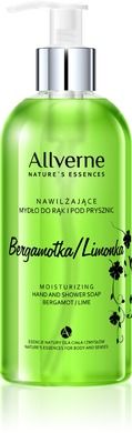 Allverne, Nature's Essences, mydło do rąk i pod prysznic, Bergamotka-Limonka, 300 ml
