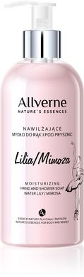Allverne, Nature's Essences, mydło do rąk i pod prysznic, Lilia-Mimoza, 300 ml