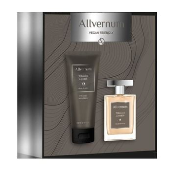 Allvernum, zestaw prezentowy dla mężczyzn, tobacco & amber