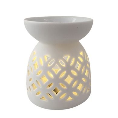 Altom Design, porcelanowy kominek zapachowy, romby, 7,5-7,5-9 cm