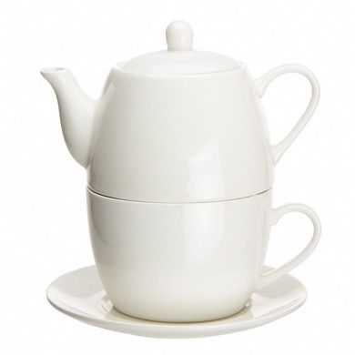 Altom Design, Regular, zestaw do herbaty tea for one, porcelana kremowa