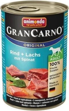 Animonda, Grancarno, Adult, rdzawiec ze szpinakiem, puszka dla psa, 400g