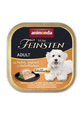 Animonda, Vom Feinsten, mokra karma dla psa, kurczak, jogurt, płatki, 150g