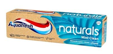 Aquafresh, naturals, pasta do zębów, mint clean, 75 ml
