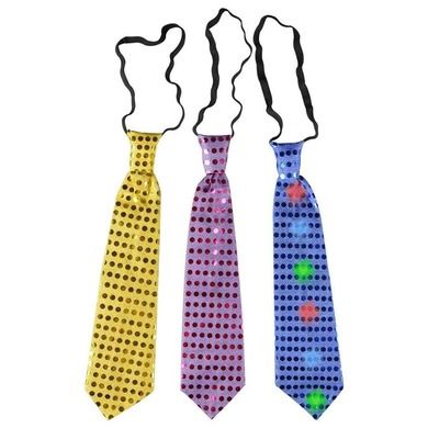Arpex, krawat cekinowy LED
