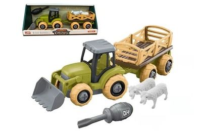Artyk, Mini Farma, traktor z przyczepą, pojazd do skręcania
