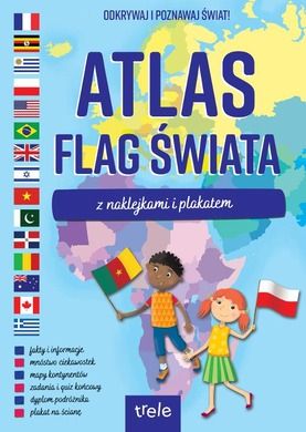 Atlas flag świata. Z naklejkami i plakatem