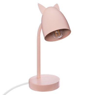 Atmosphera for kids, metalowa lampka na biurko, Oreilles Rose, różowa