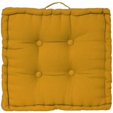 Atmosphera, poduszka do siedzenia na podłodze, 40-40-8 cm, żółta