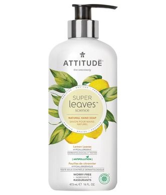 Attitude, Super Leaves, mydło do rąk, liście limonki, 473 ml