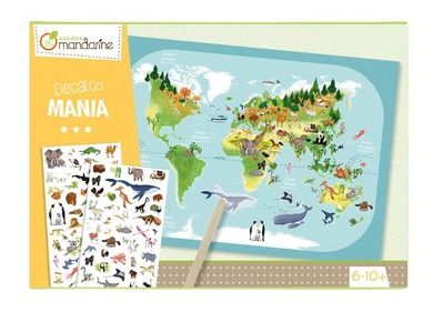 Avenue Mandarine, Decalco Mania, Mapa występowania zwierząt, kalkomania