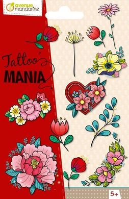 Avenue Mandarine, Tattoo Mania, Kwiaty, tatuaże dla dzieci