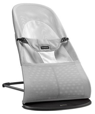 BabyBjörn, Balance Soft Mesh, leżaczek, srebrno-biały
