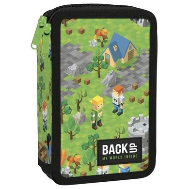 BackUp, piórnik, podwójny z wyposażeniem, game level