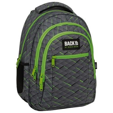 BackUp, plecak szkolny, 3-komorowy, pikselowe kwadraciki