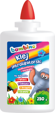 Bambino, klej introligatorski, mini zoo, 250 g