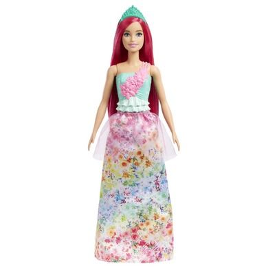 Barbie, Dreamtopia, lalka księżniczka, ciemnoróżowe włosy