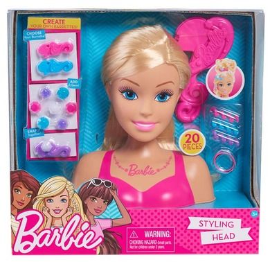 Barbie, głowa do stylizacji, blond