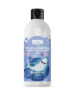 Barwa, Bebi Kids, szampon i płyn do kąpieli 2w1, jagoda, 500 ml