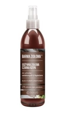 Barwa, Ziołowa, odżywka do włosów osłabionych i z łupieżem w spray'u, Czarna Rzepa, 250 ml