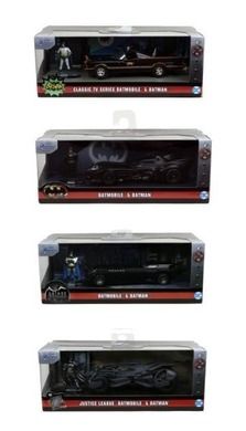 Batman, Batman Batmobile, pojazd z figurką, 1:32