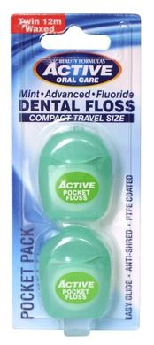 Beauty Formulas, Active Oral Care, nić dentystyczna, Travel Size, 2-12m