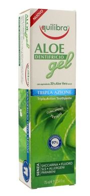 Beauty Formulas, Equilibra Aloe, pasta do zębów o potrójnym działaniu, 30% aloesu, 75 ml