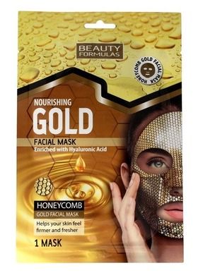 Beauty Formulas, Gold, złota maseczka odżywcza na twarz