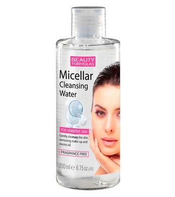 Beauty Formulas, Micellar Cleansing Water, oczyszczający płyn micelarny do demakijażu, 200 ml