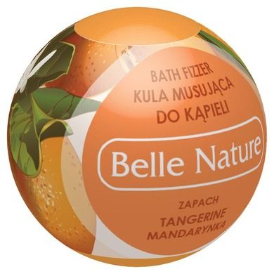 Belle Nature, musująca kula do kąpieli, mandarynka, 50g