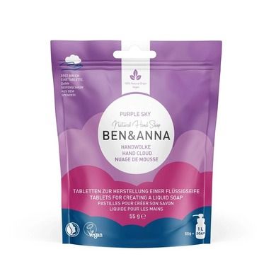 Ben&Anna, Natural Hand Soap, mydło do rąk w tabletkach, Purple Sky, 10 szt.
