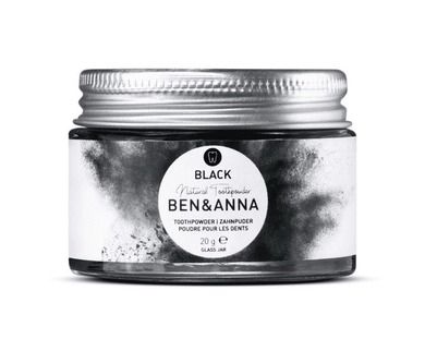 Ben&Anna, Natural Toothpowder, naturalny wybielający proszek do zębów z aktywnym węglem, 20 g