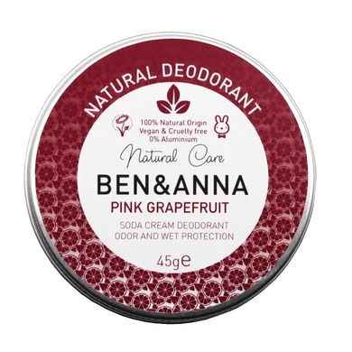 Ben&Anna, naturalny dezodorant w kremie w aluminiowej puszce, Pink Grapefruit, 45g