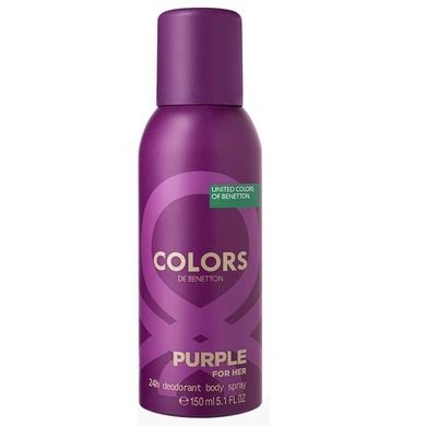 Benetton, Colors Purple Woman, dezodorant, spray, 150 ml