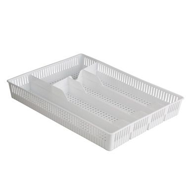Bentom, ażurowy wkład do szuflady, 31-23-4,5 cm, biały