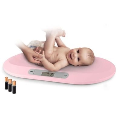 Berdsen, elektroniczna waga dla niemowląt, różowa
