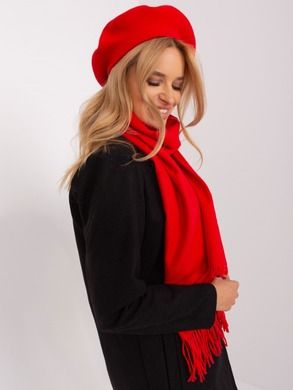 Beret damski, czerwony, Italy Moda