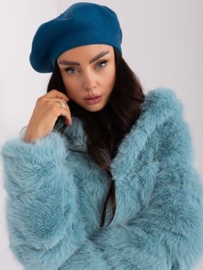 Beret damski, niebieski, Italy Moda