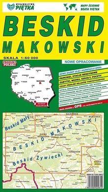 Beskid Makowski. Mapa turystyczna 1:60 000