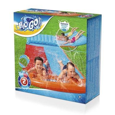 Bestway, H2oGo!, ślizgawka podwójna, tsunami z rampą, 4.88 m