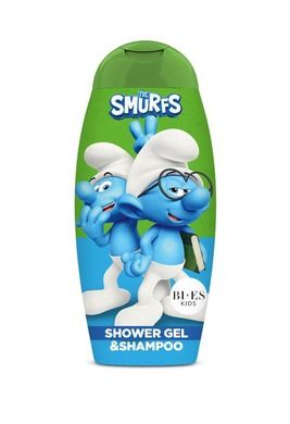 Bi-es, Kids, Smerfy, żel pod prysznic i szampon, 2w1, 250 ml