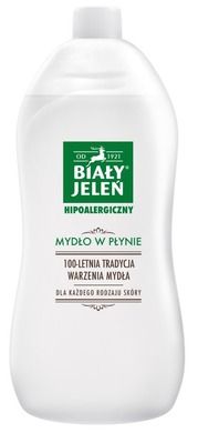 Biały Jeleń, hipoalergiczne mydło w płynie, zapas, 1L