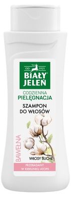 Biały Jeleń, szampon hipoalergiczny z bawełną, 300 ml