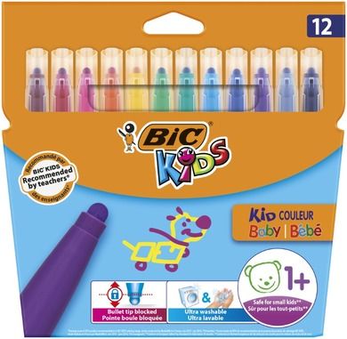 Bic Kids, Coleur Baby, flamastry, 12 kolorów