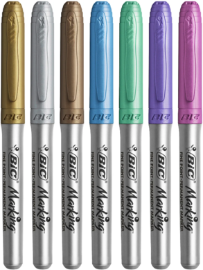 Bic, Marking Metallic Ink, markery, 5 szt.