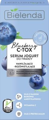 Bielenda, Blueberry, C-TOX, serum-jogurt do twarzy, nawilżająco-rozświetlające, 30 ml