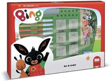 Bing, zestaw kreatywny, pieczątki, maxi Box